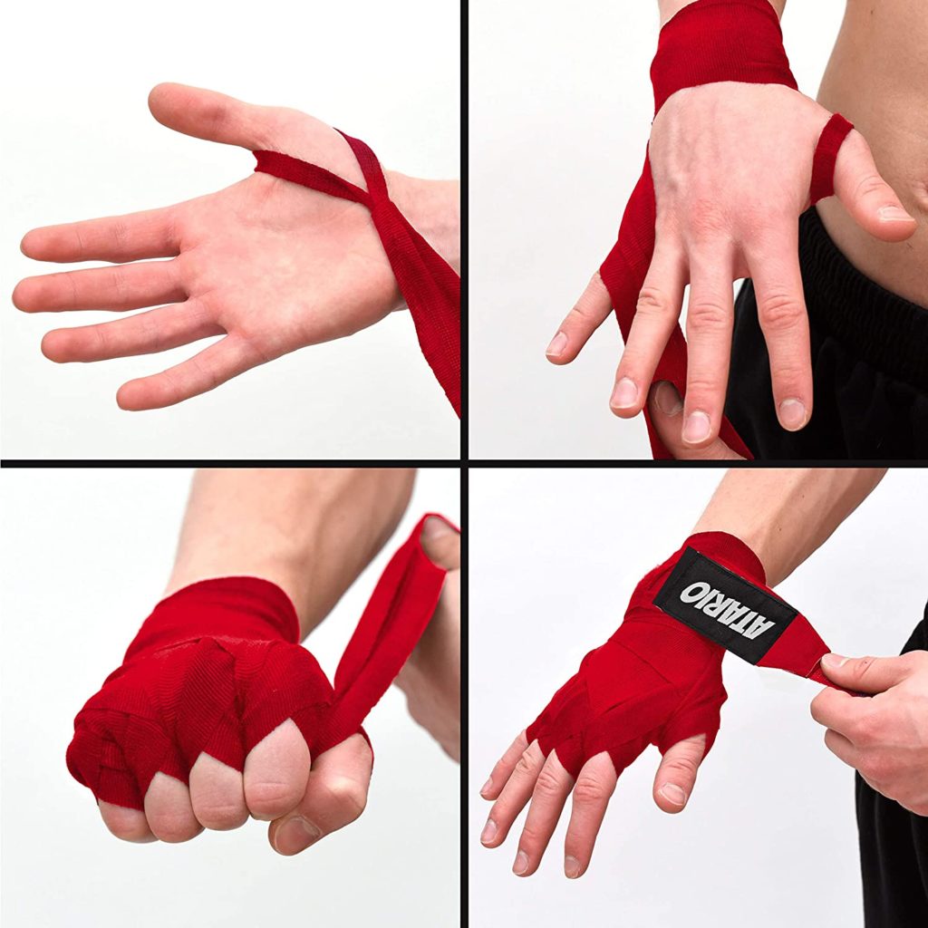 Elastisch Boxen Handschützer Boxbandagen Wraps Handbandage Hand Wraps 