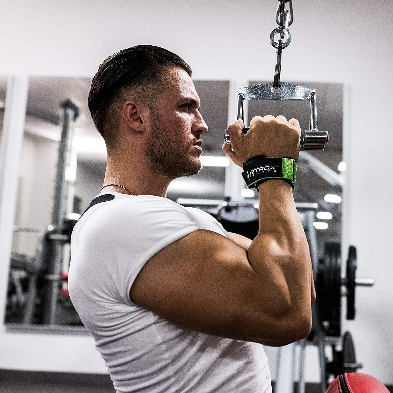 Gewicht Heben Haken Gym Fitness Training Gewichtheben Stange Unterstützung Handgelenk Wickel 